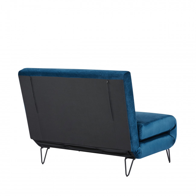 Fauteuil Convertible En Velours Joe Harper Drawer