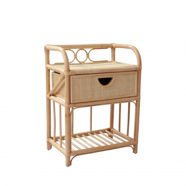 Table De Chevet En Rotin Drawer Tondano Drawer