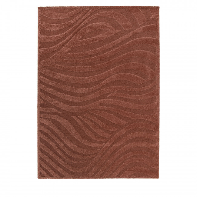 Falun - Tapis scandinave terracotta