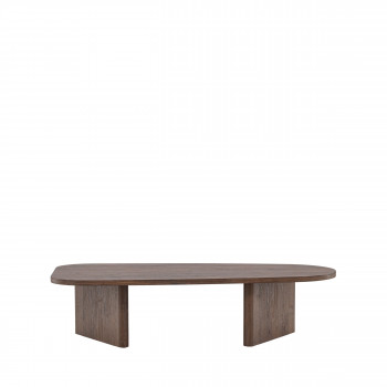 Gronvik - Table basse organique en bois 130x65cm