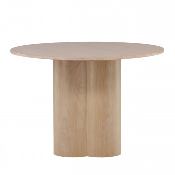 Olivia - Table à manger 4 personnes ronde en bois 