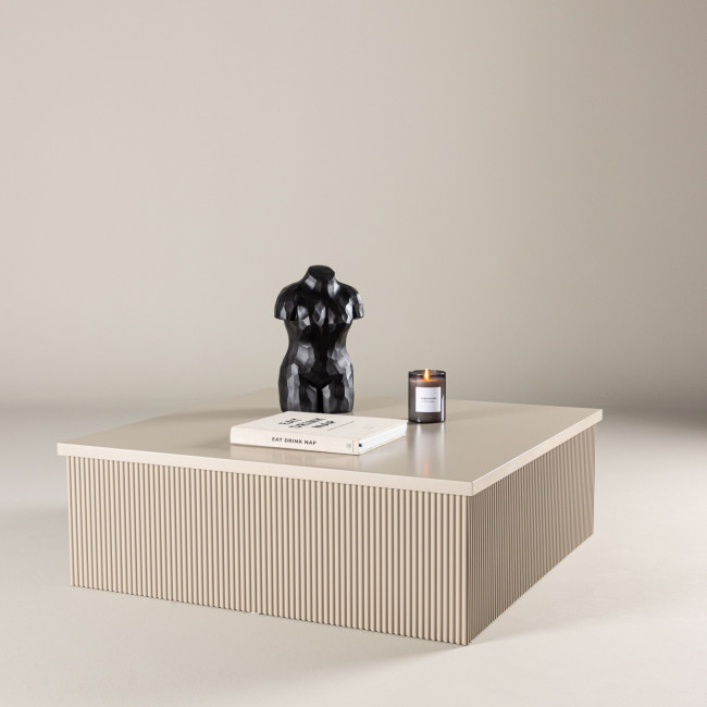 Lenox - Table basse carrée en bois 90x90cm