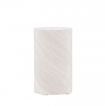 York - Table d'appoint ronde en effet marbre ø30cm