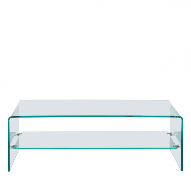 Nido - Table basse double plateaux en verre L110cm