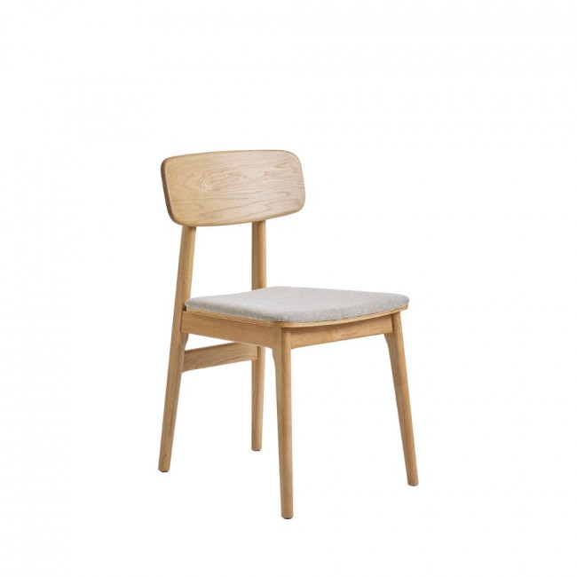 Orr - Lot de 2 chaises en tissu et bois