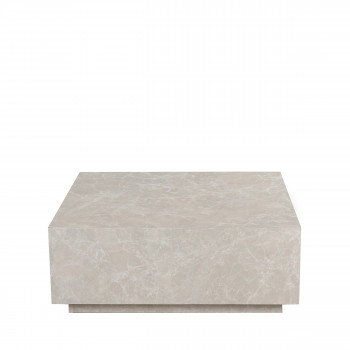 Lipani - Table basse carrée effet marbre 90x90cm