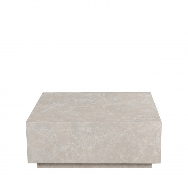 Lipani - Table basse carrée effet marbre 90x90cm