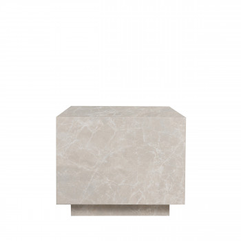 Lipani - Table d'appoint carrée effet marbre 45x45cm