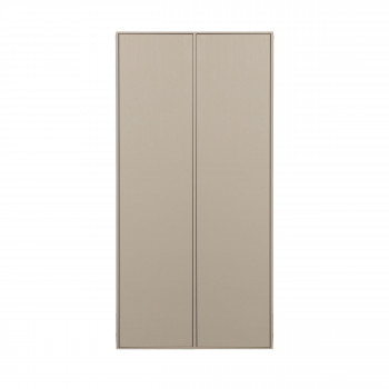 Daily - Armoire 2 portes, 2 tiroirs en bois H200cm