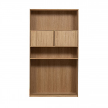 Modulair - Bibliothèque 2 portes en bois H199cm