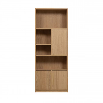 Modulair - Bibliothèque 3 portes en bois H199cm