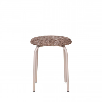 Asmara - Tabouret en tissu et métal H43cm