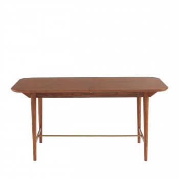 Saril - Table à manger extensible 6 à 8 personnes en bois 160-200x90cm