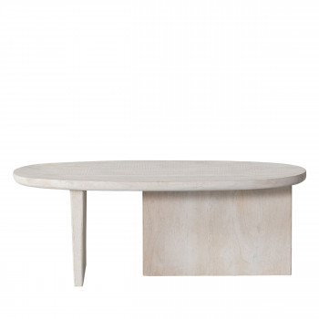 Seam - Table basse ovale en bois 110x60cm