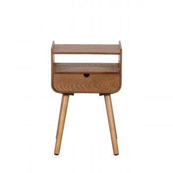 Nils - Table de chevet 1 tiroir 1 niche en bois