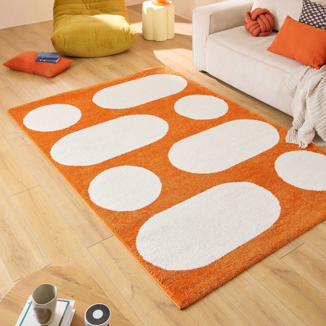 Nova - Tapis vintage à motif rond