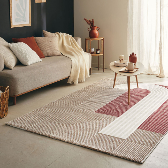 Cubo - Tapis contemporain à motif géométrique