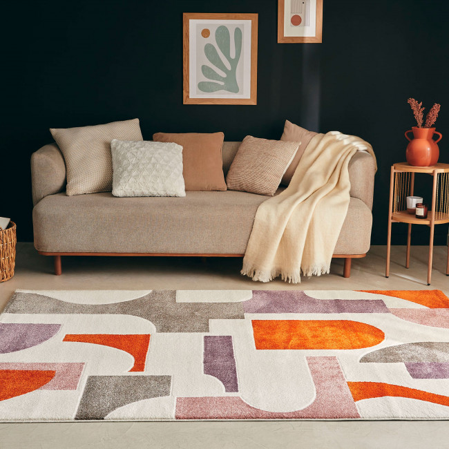 Zenith - Tapis contemporain à motif géométrique