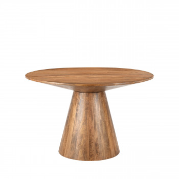 Wood - Table à manger 4 personnes ronde en bois ø120cm