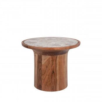 Tubo - Table d'appoint ronde en bois ø45cm