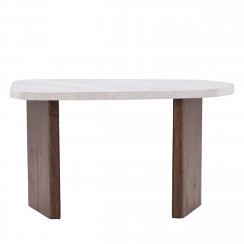 Gronvik - Table basse organique effet marbre 70x45cm