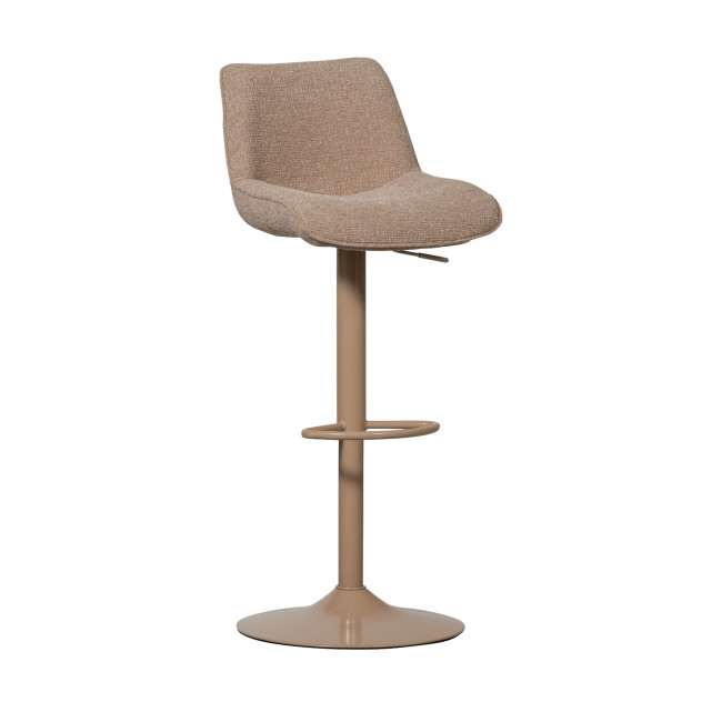 Marten - Tabouret de bar en tissu et métal H65cm