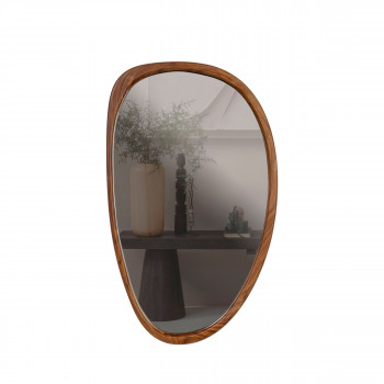 Leif - Miroir organique en bois 64x38cm