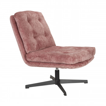 Kal - Fauteuil en velours et métal