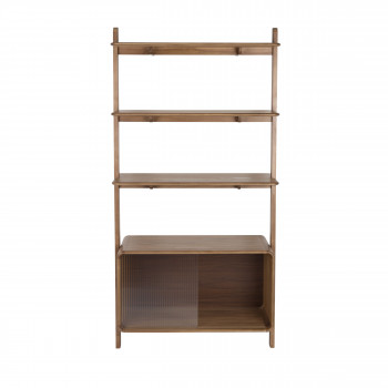 Rise - Étagère sur pieds en bois H180cm