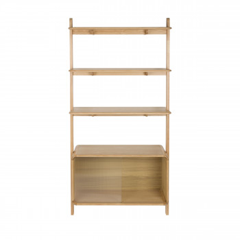 Rise - Étagère sur pieds en bois H180cm