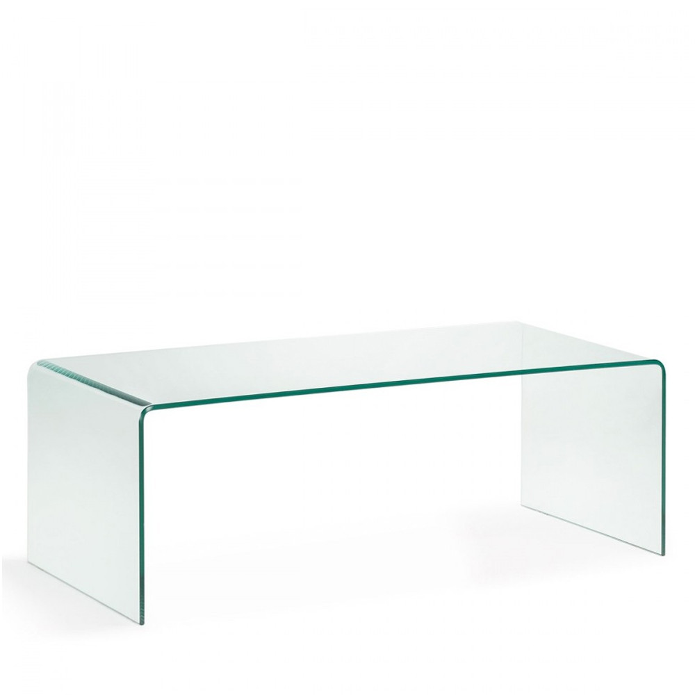 table basse en verre trempe transparent burano