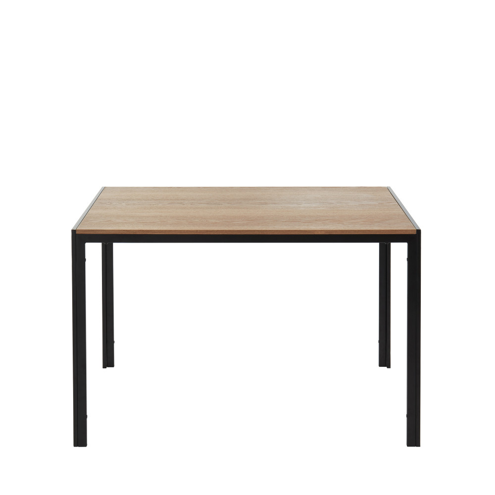 Table à manger industrielle rectangulaire en bois et métal L180 - AGED