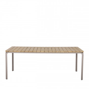 Nurr - Table à manger de jardin en bois d'acacia 200cm