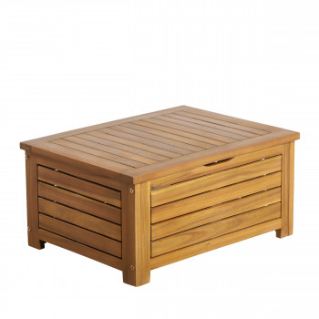 Coffre de rangement en bois d'acacia - PURI