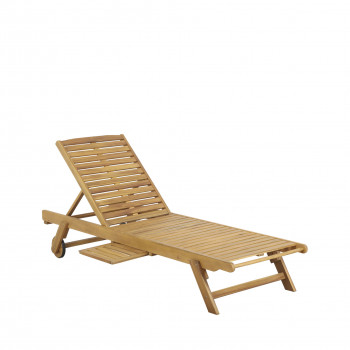 Ons - Chaise longue en bois d'acacia